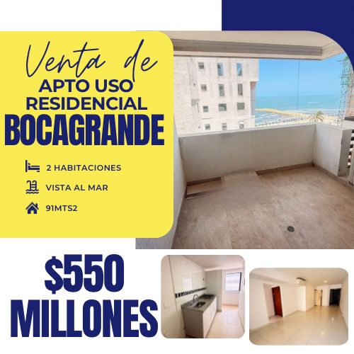 APTO USO RESIDENCIAL BOCAGRANDE