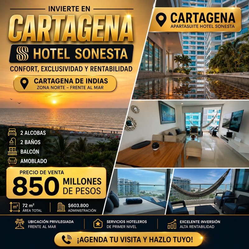 APARTASUITE EN HOTEL SONESTA | ZONA NORTE