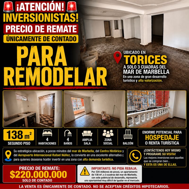 APTO EN TORICES PARA REMODELAR APTO EN TORICES PARA REMODELAR