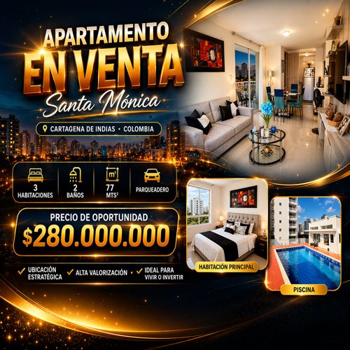APTO EN VENTA EN SANTA MÓNICA
