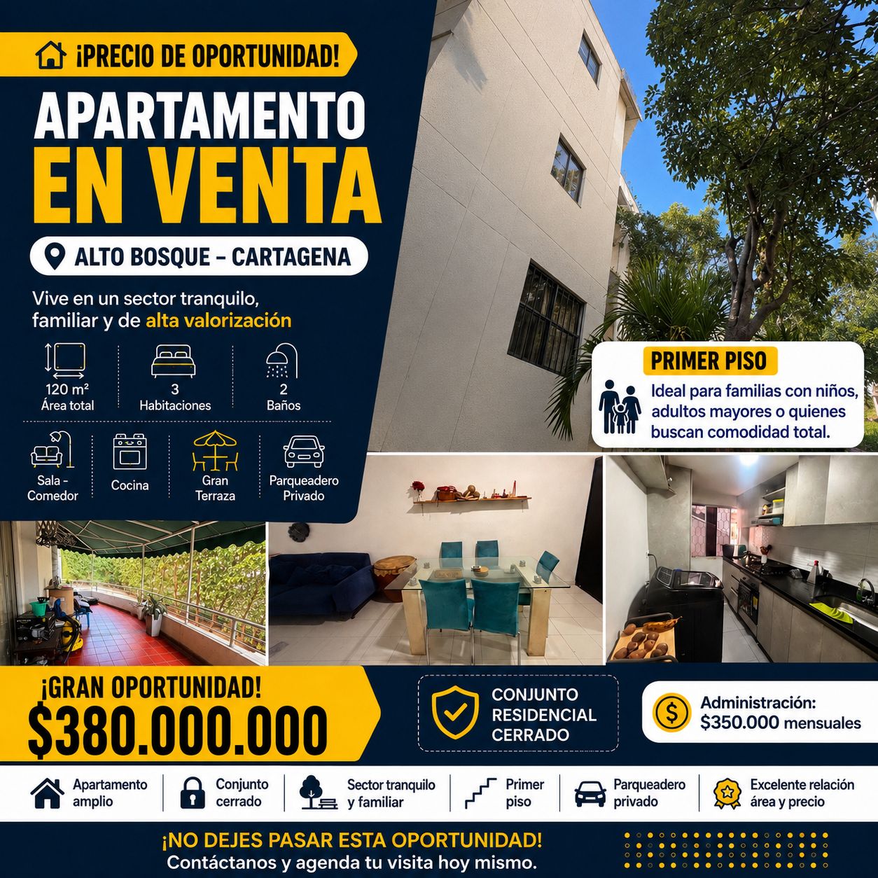 APTO EN VENTA EN ALTO BOSQUE APTO EN VENTA EN ALTO BOSQUE