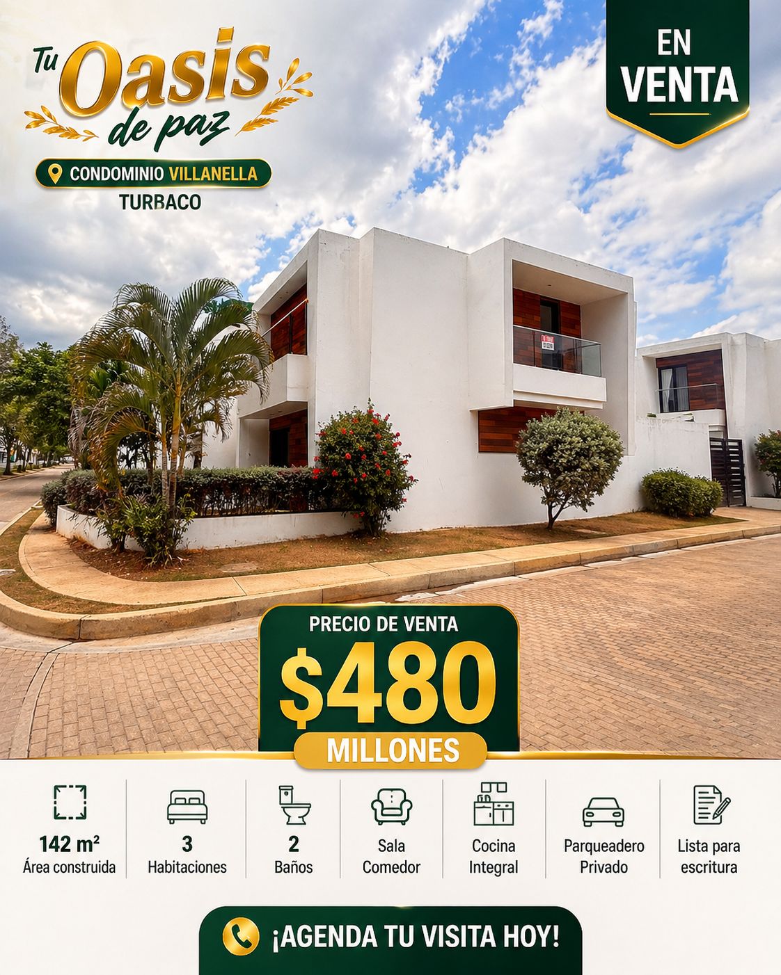 VENTA DE CASA EN VILLANELA TURBACO