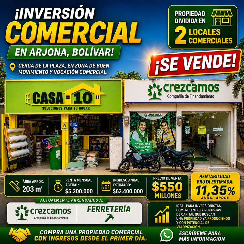 PROPIEDAD COMERCIAL EN ARJONA