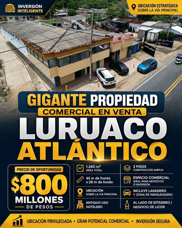 VENTA DE GIGANTE PROPIEDAD EN LURUACO