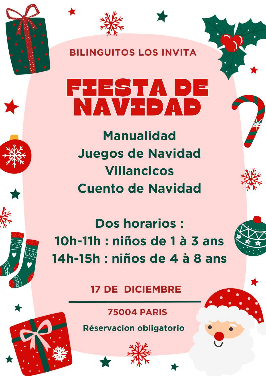 FIESTA DE NAVIDAD 17 DE DICIEMBRE-14H Niños grandes
