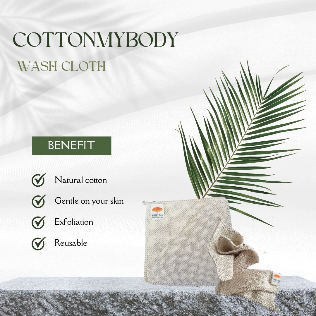 COTTONMYBODY  YARN WASH CLOTH