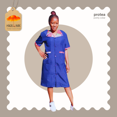 RED PROTEA_POINTY COLLAR UNIFORM