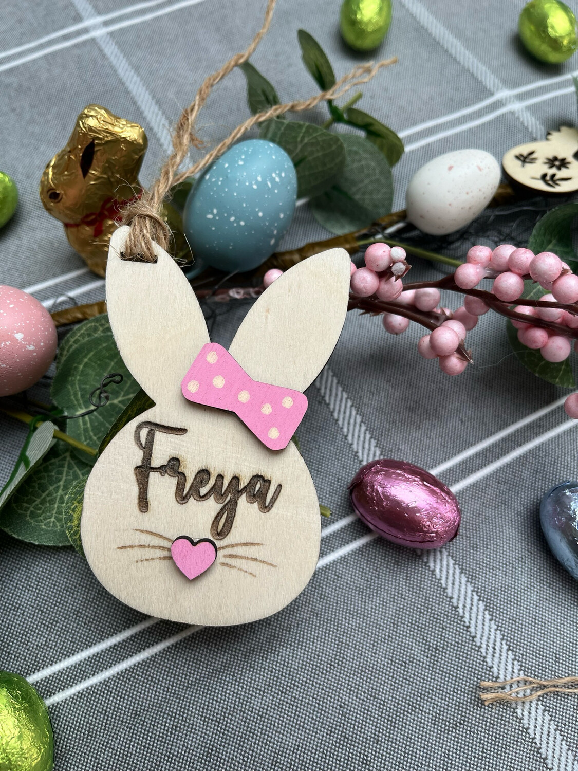 Easter Bunny Basket Tag
