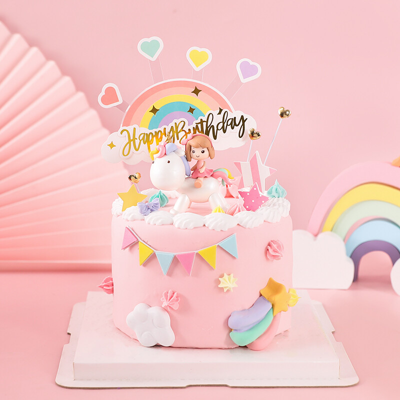 Top cake Unicornio