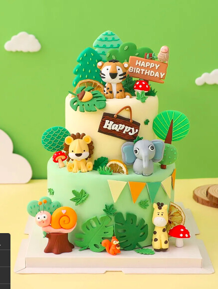 Top Cake Animales de la selva
