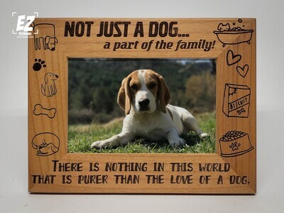 I love my dog picture frame, Not just a dog, but part of the family, Dog, Family, picture frame, cute