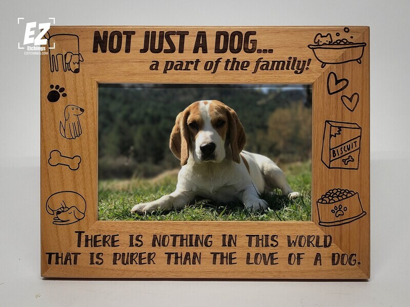 I love my dog picture frame, Not just a dog, but part of the family, Dog, Family, picture frame, cute