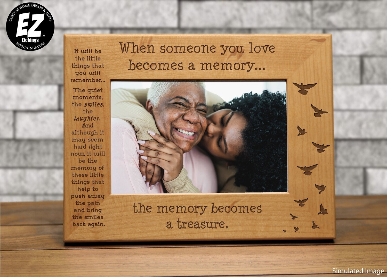 When Someone You Love Becomes a Memory | Birds Remembrance Frame