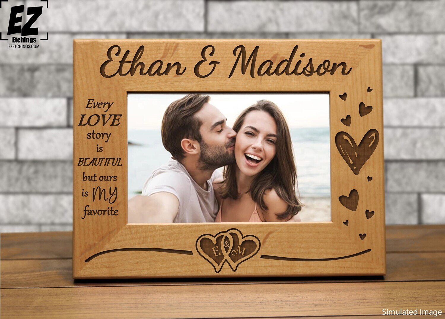 Every Love Story is Beautiful | Ours is my Favorite - Wedding/Anniversary Frame