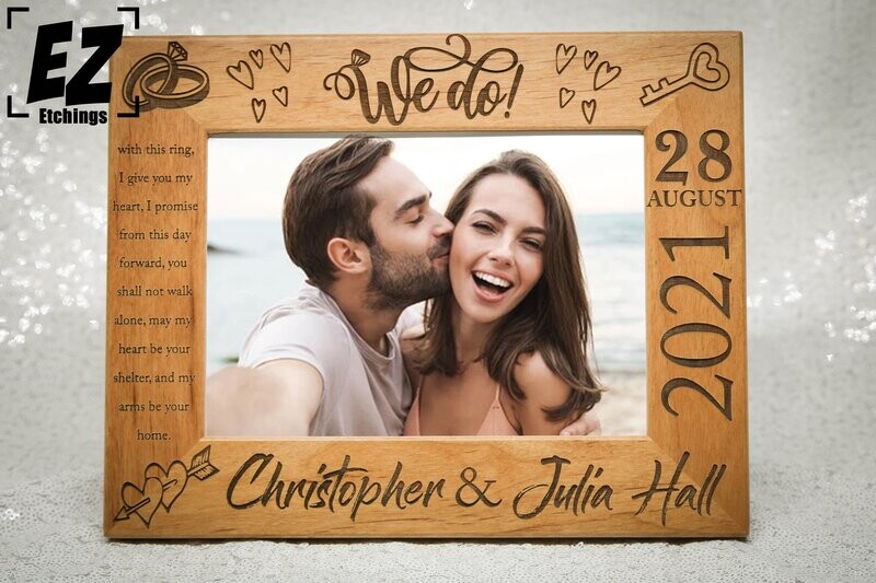 We Do! Personalized Wedding/Anniversary Frame