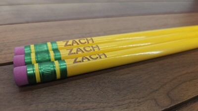 Ticonderoga My First Round Pencils with Laser Engraved Name