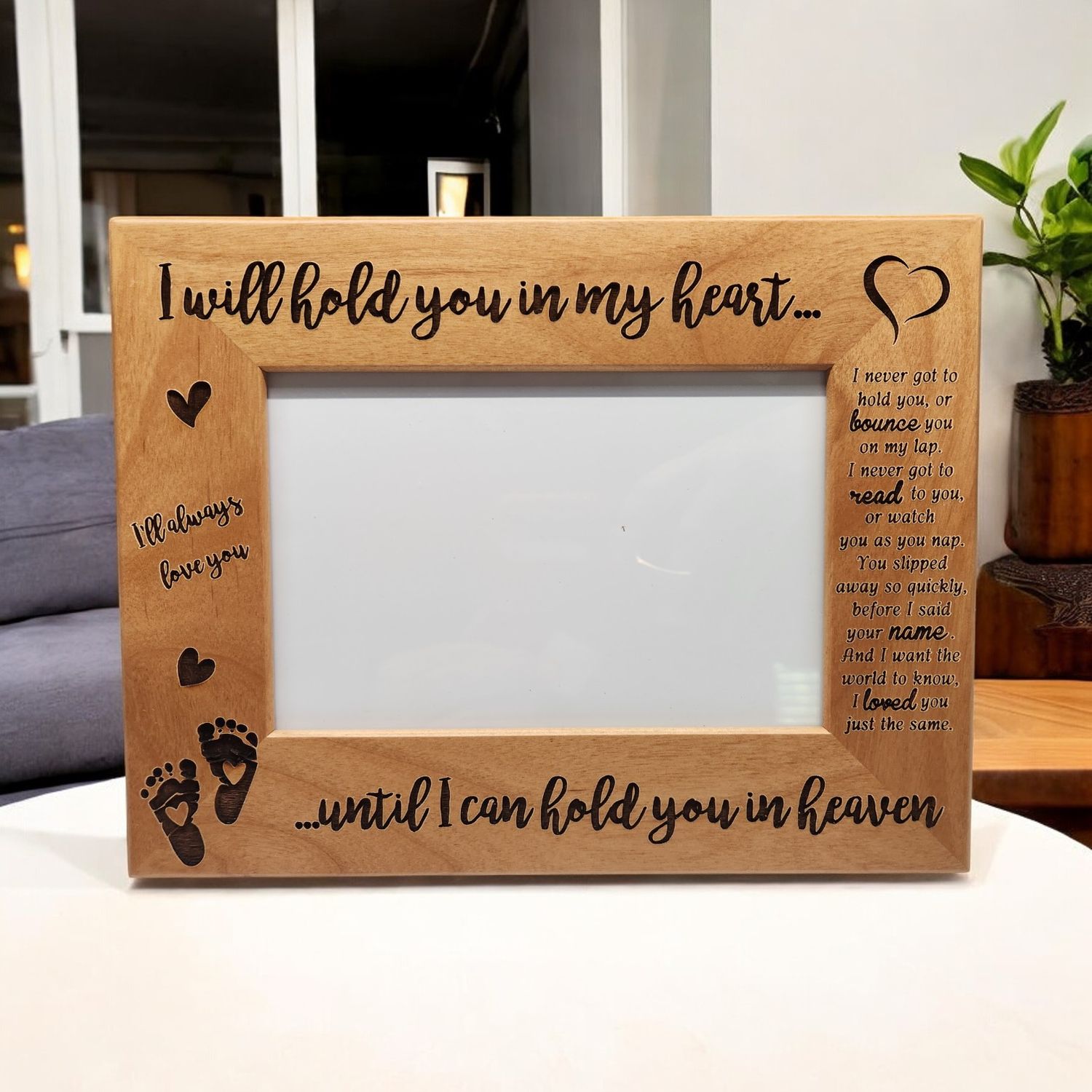 Infant Loss | Miscarriage | Baby Memorial | Remembrance Frame | Baby Loss | Sympathy Gift for Pregnancy Loss | 4x6 Landscape Sized Frame