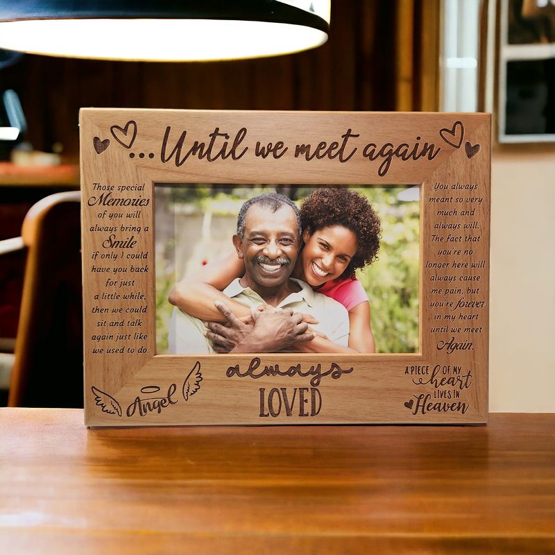 Memorial Frame | Until We Meet Again | Heaven | Friend | Family | Loss of Loved One | Remembrance Gift | Sympathy Gift | Memorial