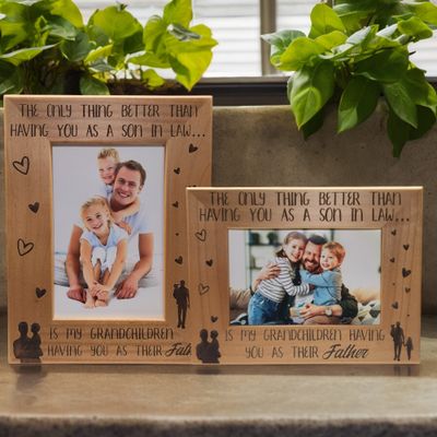 The Only Thing Better Than Having you as a Son in Law | Picture frame for Fathers Day | Birthday Gift for Son Law | Gift from In-Laws