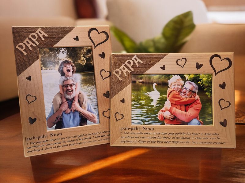 Papa Picture Frame | Gift for Papa or Grandfather | Father&#39;s Day | Birthday | Christmas Gift | Grandparents Day