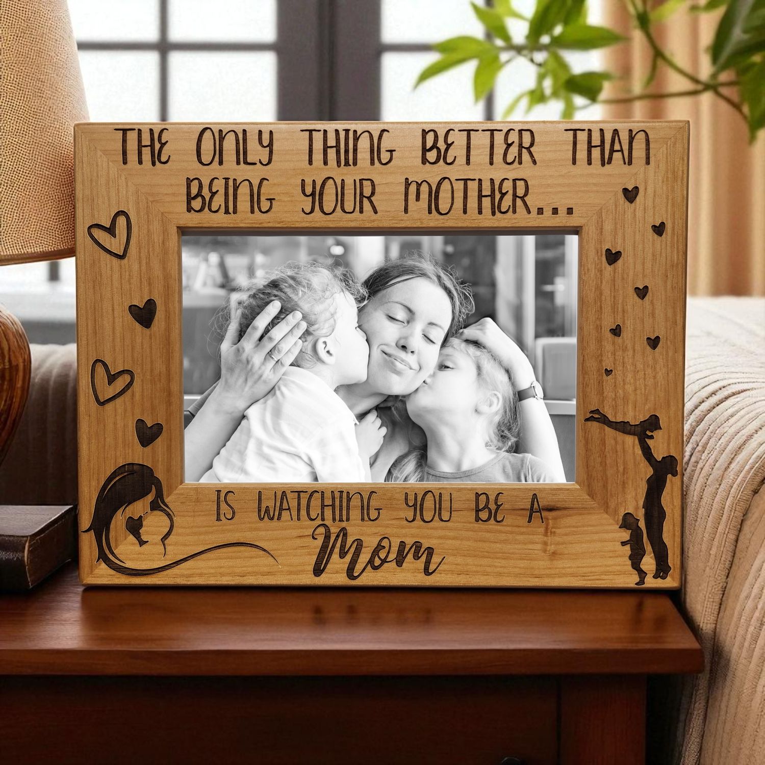 Mom Picture Frame | The Only Thing Better Mother | Picture Frame | Mother&#39;s Day gift | Gift for and from Mom | Mothers Day for Daughter
