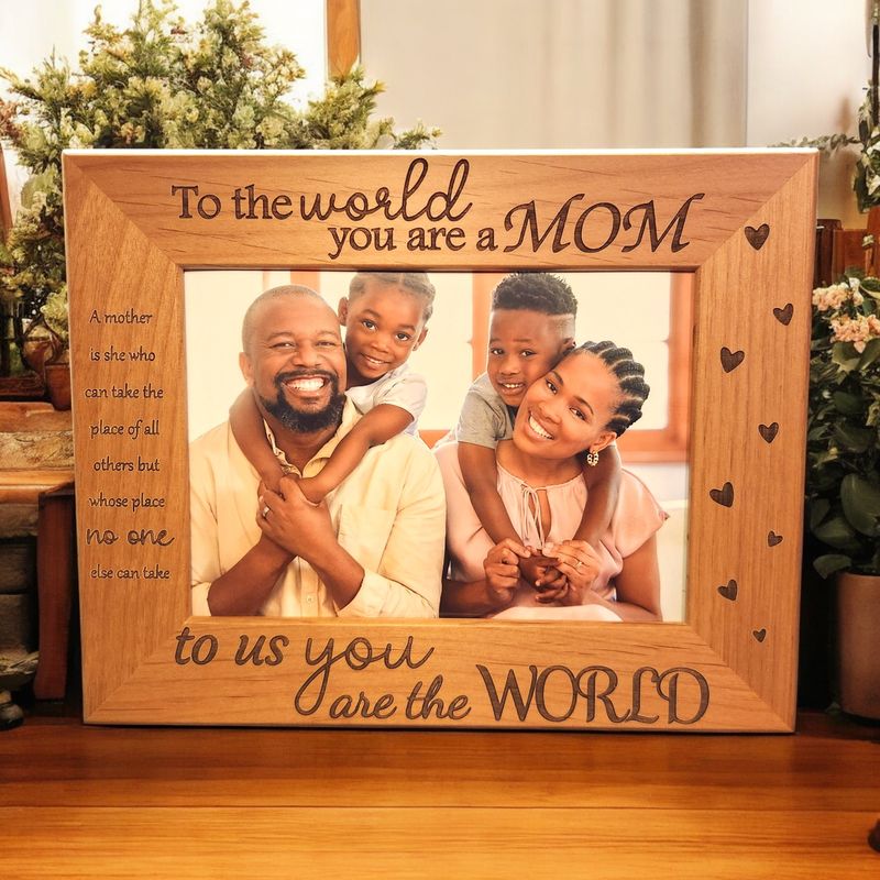 To the World You Are a Mom Frame | Mother&#39;s Day Gift, Birthday Gift for Mom &amp; Wife | Unique Keepsake Decor