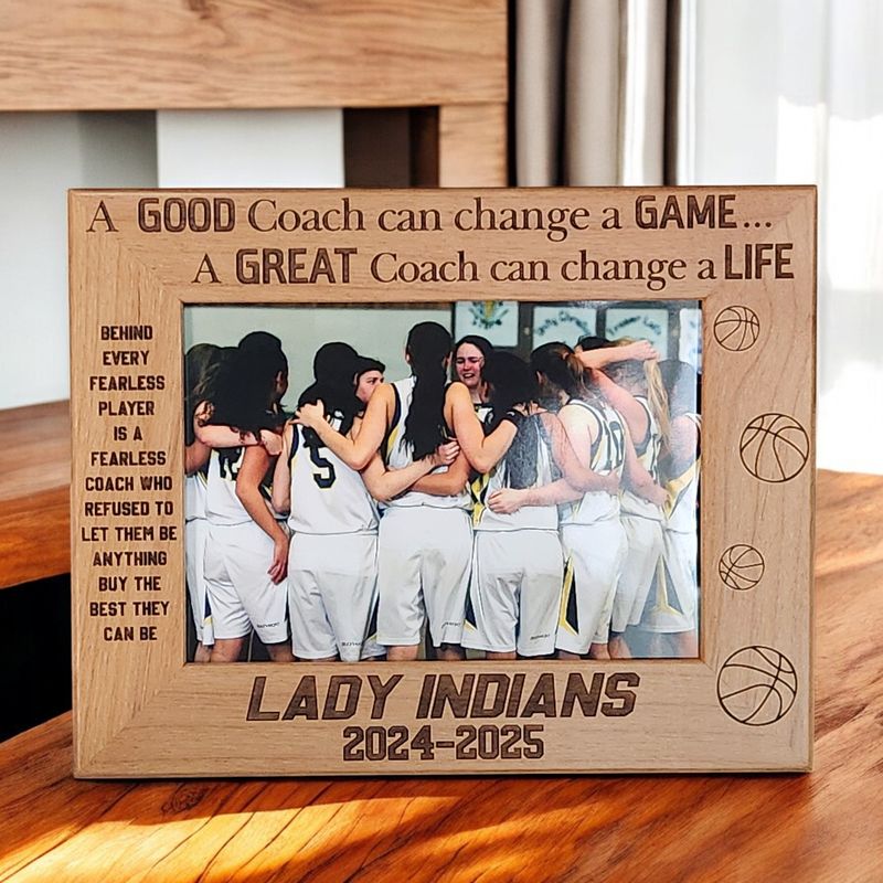 Basketball Coach Appreciation Custom Frame | Personalized Gift for Coach | Unique End of Year Team Gift