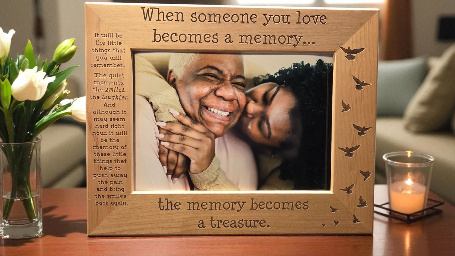 When Someone You Love Becomes a Memory | Birds Remembrance Frame