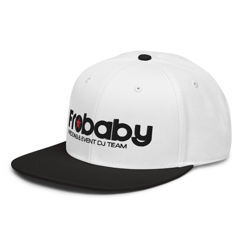 Frobaby White/Black Logo Snapback