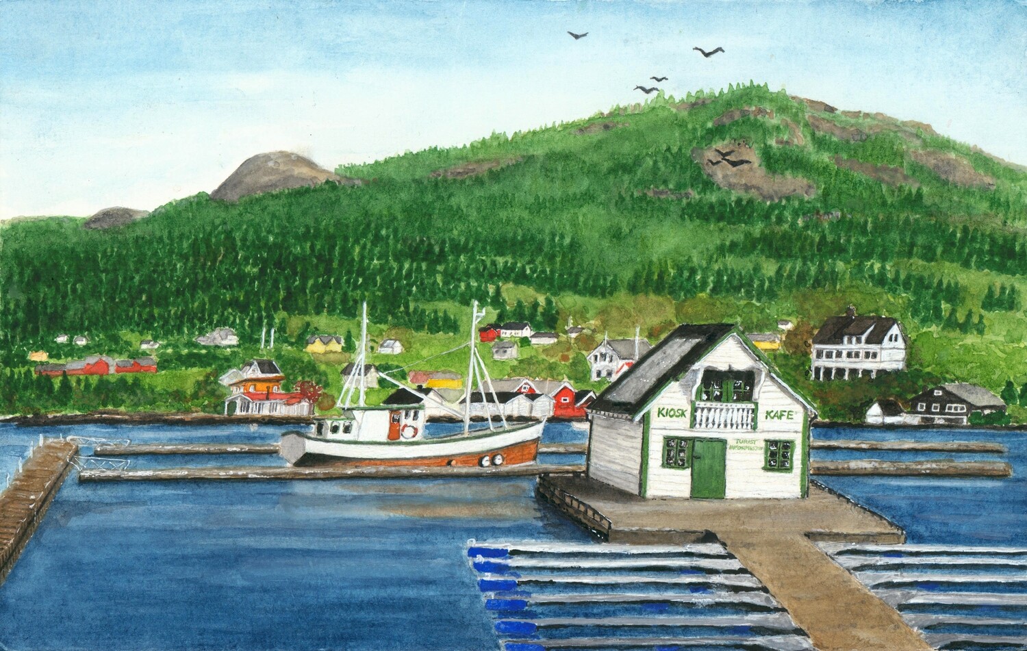 VÅGE HAMN - Tysnes 16 x 20 cm