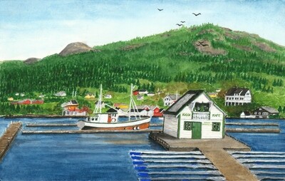 VÅGE HAMN - Tysnes 16 x 20 cm