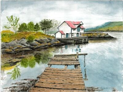 ÅRBAKKA - Tysnes 40 x 50 cm
