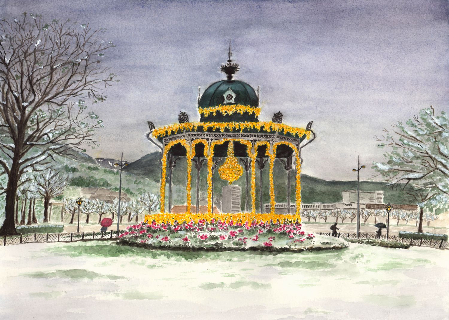 MUSIKKPAVILJONGEN - 40 x 50 cm