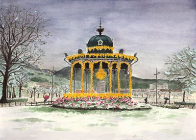 MUSIKKPAVILJONGEN - 40 x 50 cm