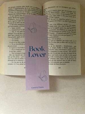 Marque page “💜”