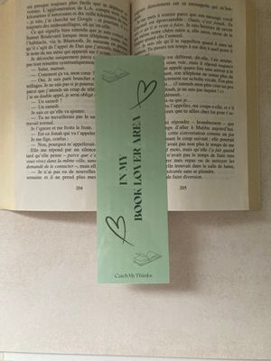 Marque page “💚”