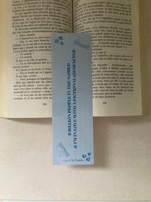 Marque page “💙”