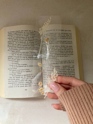 Marque page fleurs séchées 🌾