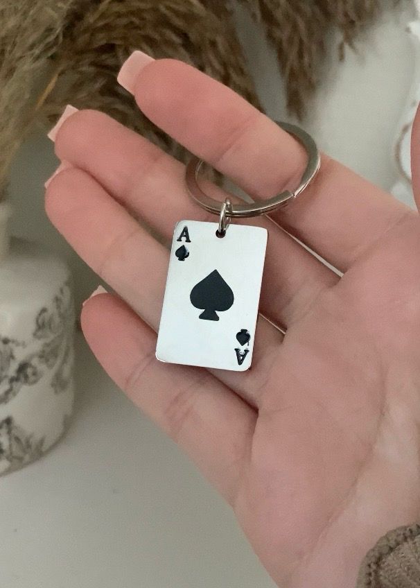 Porte clé L’as de pique ♠️
