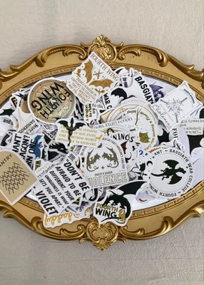 Lot de stickers Fourth Wings ✨