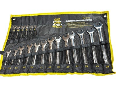 19 Piece Metric Spanner Set
