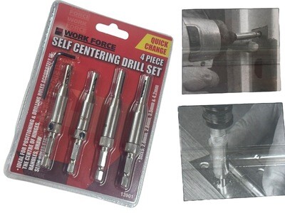 4Pc Hinge Drill Set