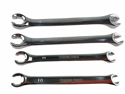 4 Pc Flare Nut Spanner Set