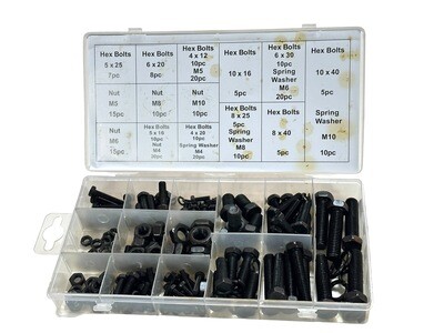225 Piece Nuts and Bolts Assortment