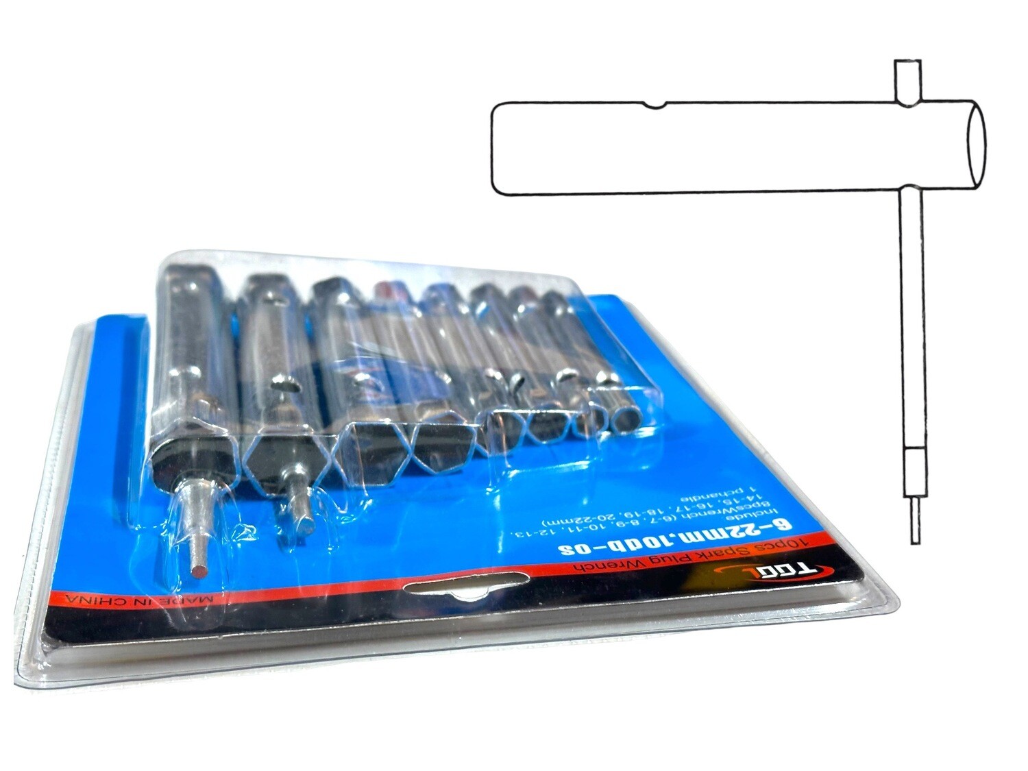 10 Piece Tube Spanner Set