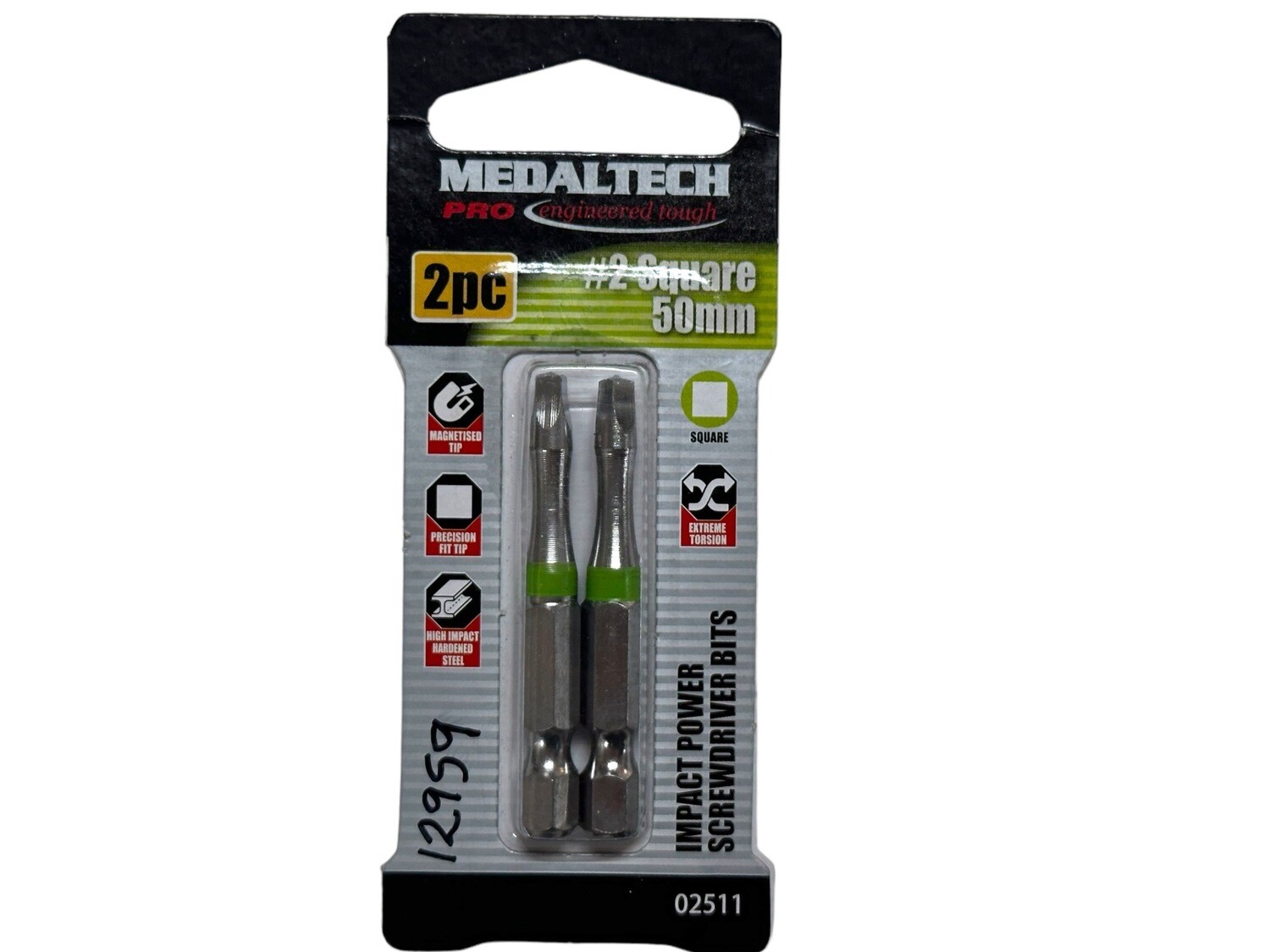 2 Piece #2 Square Drive Power Bits