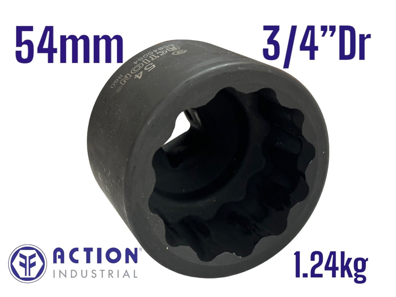 3/4”Dr x 54mm 12 Point Socket