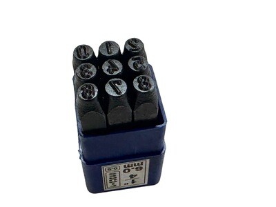 6mm Number Stamps