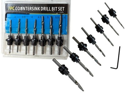7 Piece Counter Sink Drill Set