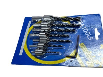 7 Piece Counter Sink Wood Bits 3-8mm, 10mm
